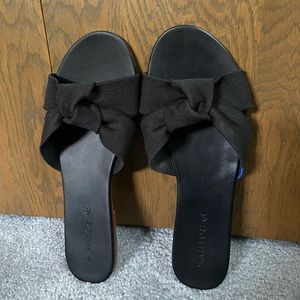 Black Rothys Knot Sandal